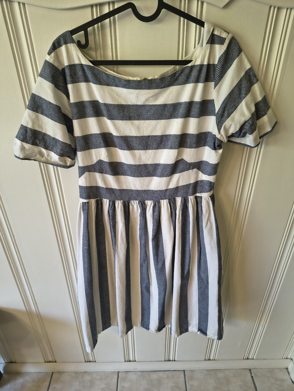Shabby Apple Striped Fit and Flare Dress Size 12